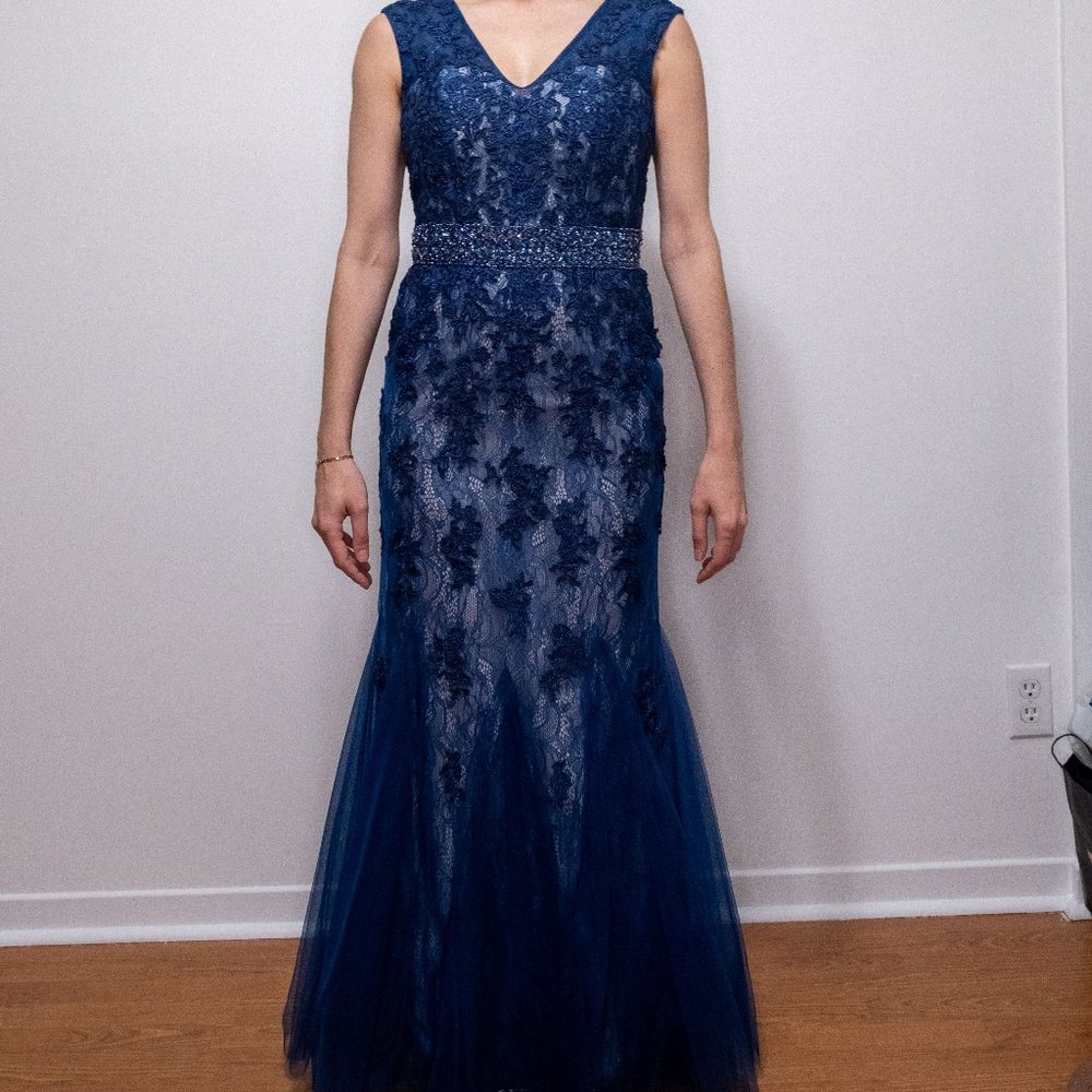 Montage by Mon Chéri navy blue dress